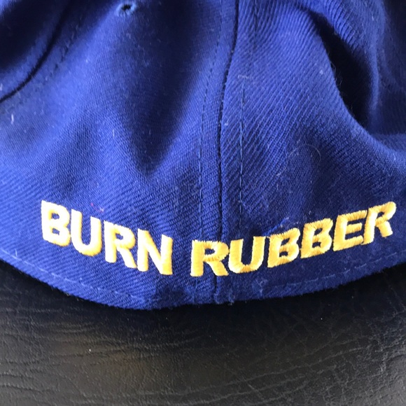 Blue and yellow hat size 7-1/8 - Picture 8 of 8